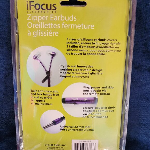 Zipper Earbuds - Picture 2 of 2
